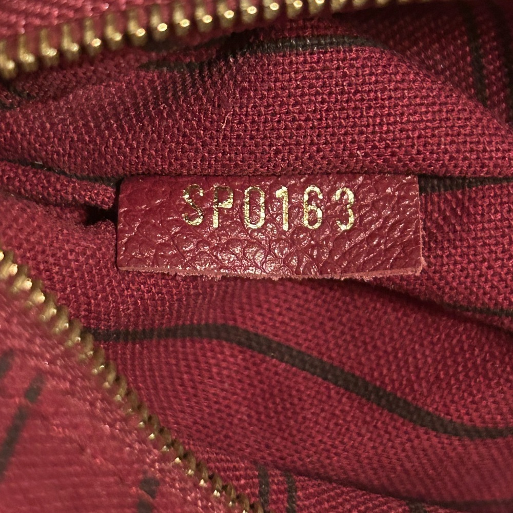 LOUIS VUITTON Auroe Mono Empreinte Leather Speedy 25 Retail $2,710 - Picture 7 of 8